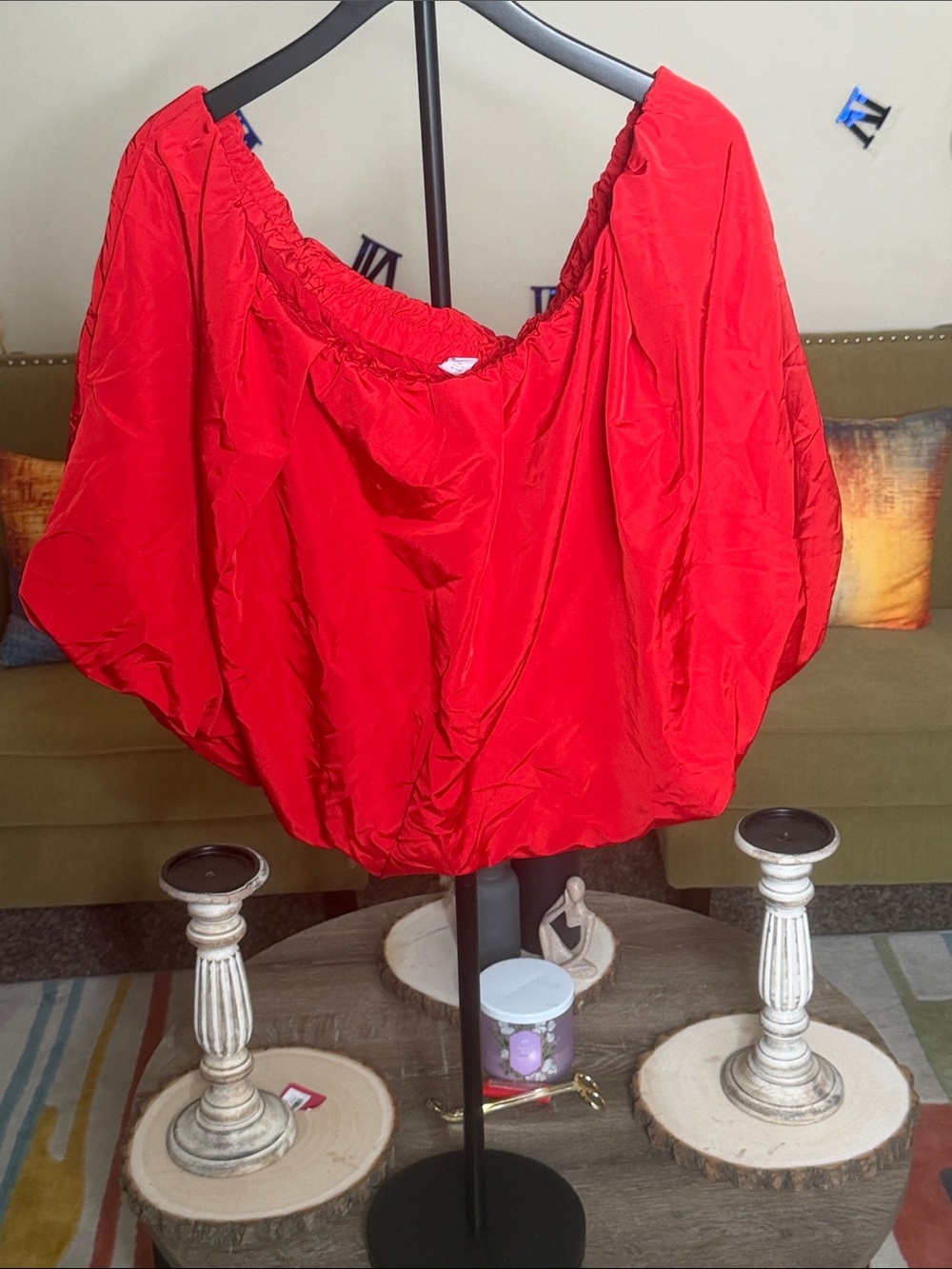 Red Bubble Skirt